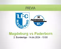 Pronóstico Magdeburg Paderborn (14 diciembre 2024)