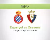 Pronóstico Espanyol Osasuna (31 agosto 2025)