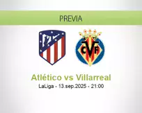 Pronóstico Atlético Villarreal (13 septiembre 2025)