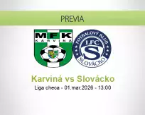 Pronóstico Karviná Slovácko (01 marzo 2026)