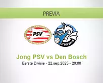 Pronóstico Jong PSV Den Bosch (22 septiembre 2025)