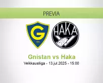 Pronóstico Gnistan Haka (13 julio 2025)