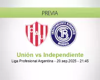 Pronóstico Unión Independiente (20 septiembre 2025)