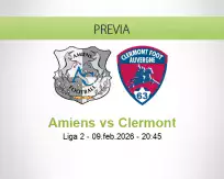 Pronóstico Amiens Clermont (09 febrero 2026)