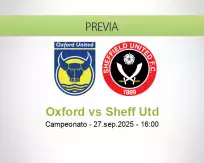 Pronóstico Oxford Sheff Utd (27 septiembre 2025)