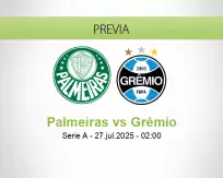 Pronóstico Palmeiras Grêmio (26 julio 2025)