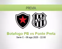Pronóstico Botafogo PB Ponte Preta (09 agosto 2025)