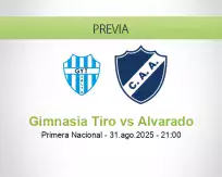 Pronóstico Gimnasia Tiro Alvarado (31 agosto 2025)