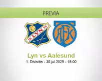 Pronóstico Lyn Aalesund (30 julio 2025)