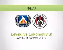 Pronóstico Levski Lokomotiv Sf (01 marzo 2026)