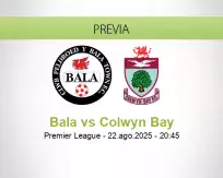 Pronóstico Bala Colwyn Bay (22 agosto 2025)