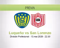 Luqueño vs San Lorenzo