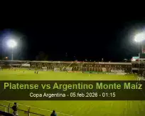 Platense vs Argentino Monte Maíz