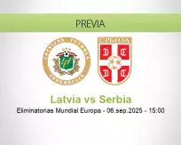 Pronóstico Latvia Serbia (06 septiembre 2025)