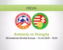 Pronóstico Armenia Hungría (13 noviembre 2025)