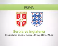 Serbia vs Inglaterra
