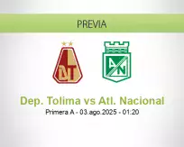Pronóstico Dep. Tolima Atl. Nacional (02 agosto 2025)