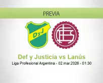 Def y Justicia vs Lanús