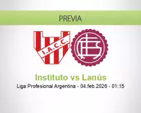 Instituto vs Lanús