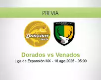 Pronóstico Dorados Venados (16 agosto 2025)