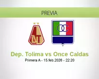 Dep. Tolima vs Once Caldas