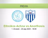 Pronóstico Ethnikos Achna Anorthosis (20 septiembre 2025)
