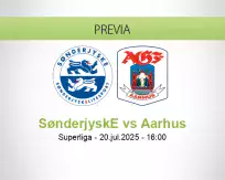 Pronóstico SønderjyskE Aarhus (20 julio 2025)
