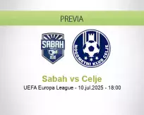 Pronóstico Sabah Celje (10 julio 2025)