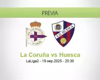 Pronóstico La Coruña Huesca (19 septiembre 2025)