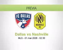 Pronóstico Dallas Nashville (28 febrero 2026)