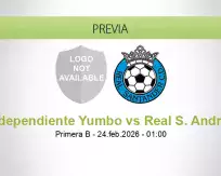Pronóstico Independiente Yumbo Real S. Andrés (23 febrero 2026)
