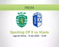 Pronóstico Sporting CP II Vizela (14 diciembre 2025)