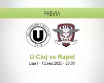 Pronóstico U Cluj Rapid (12 septiembre 2025)
