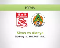 Pronóstico Sivas Alanya (12 enero 2025)