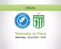 Pronóstico Tammeka Flora (20 julio 2025)