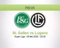 Pronóstico St. Gallen Lugano (05 febrero 2025)