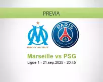 Pronóstico Marseille PSG (21 septiembre 2025)