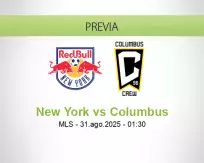 Pronóstico New York Columbus (30 agosto 2025)