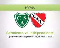 Pronóstico Sarmiento Independiente (13 julio 2025)