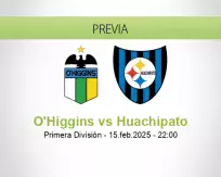 Pronóstico O'Higgins Huachipato (15 febrero 2025)