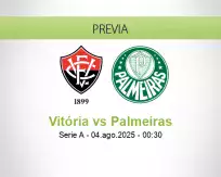 Pronóstico Vitória Palmeiras (03 agosto 2025)