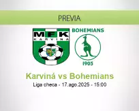 Pronóstico Karviná Bohemians (17 agosto 2025)