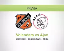 Pronóstico Volendam Ajax (30 agosto 2025)