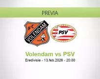 Volendam vs PSV