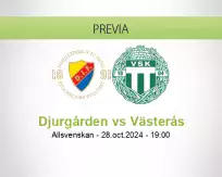 Pronóstico Djurgården Västerås (28 octubre 2024)