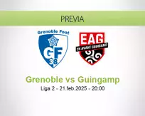 Pronóstico Grenoble Guingamp (21 febrero 2025)