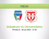 Pronóstico Imbabura Universitario (28 octubre 2024)