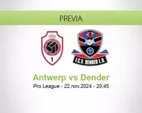 Pronóstico Antwerp Dender (22 noviembre 2024)