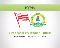 Pronóstico Cracovia Motor Lublin (26 octubre 2024)