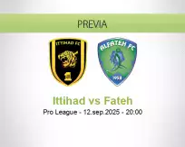 Pronóstico Ittihad Fateh (12 septiembre 2025)